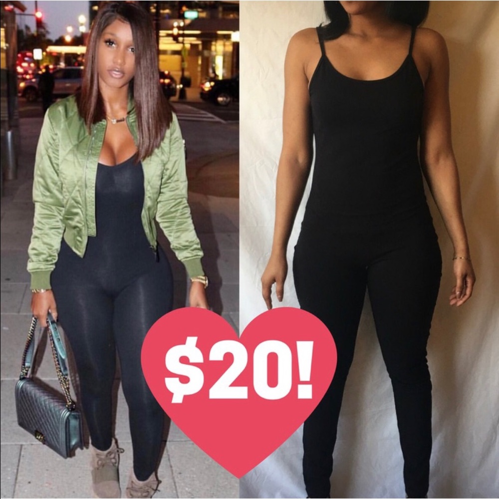 Black Spaghetti Strap Jumpsuit